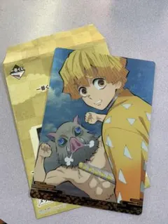 鬼滅の刃 1番くじ 肆 H賞 メタリックアートパネル 我妻善逸 嘴平伊之助