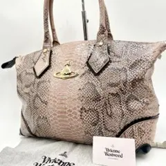 まるる様専用 ヴィヴィアンウエストウッド トートバッグ オーブ パイソン型押し