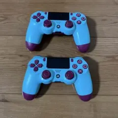 SONY PS4コントローラー2台 ベリーブルー 2台まとめ売りジャンク品