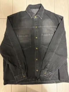 ダークグレー デニムジャケット FREEサイズ