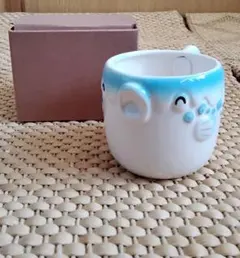 フグ マグカップ 陶器製 立体デザイン