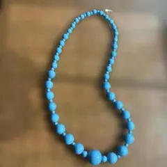 【新品】ターコイズ ビーズネックレス