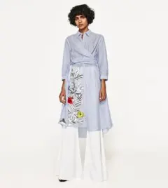 ZARA ストライプ柄チュニック S ザラ