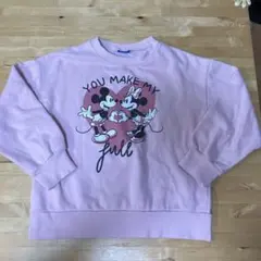 ミッキー ミニー トレーナー ピンク