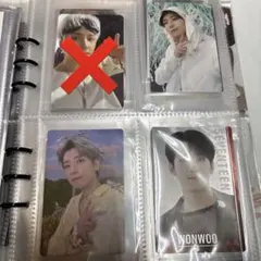 トレカ　チェキ　seventeen ウォヌ　WONWOO セット