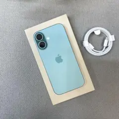 Apple iPhone 16 128GB 本体 ティール 水色 - メルカリ