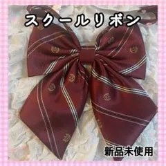 スクールリボン バック 制服 赤 卒業 学生 コスプレ かばん えんじ