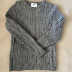 URBAN RESEARCH men'sウール リブ編み セーター グレー