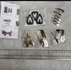 헤어핀 액세서리 부품 헤어 클립 패치 인 실버 수제