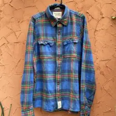新品未使用全盛期アバクロABERCROMBIE & FITCH 　高級ネルシャツ