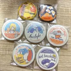 スタジオジブリ ハウルの動く城 刺繍ブローチ 缶バッジ