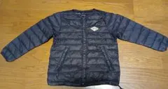 最終値引　DANTON ブラック　ダウンコート　キッズサイズM　小さめ