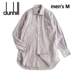 【men's M】 ダンヒル　ストライプシャツ　ドレスシャツ　ワイシャツ