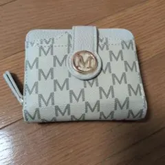 M 三つ折り財布 アイボリー