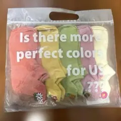 子供用カラフル靴下セット 5足 Ｌ