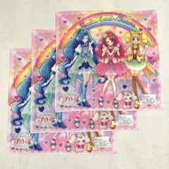 【新品未使用】ヒーリングっどプリキュア ハンカチ 薄手 ３枚セット