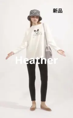 《値下げ中》Heather ミッキー　ロンTのサムネイル