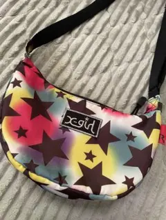 x-girl 星柄 ボディバッグ、ショルダーバッグ
