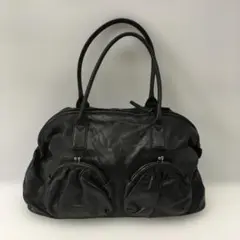 ツモリチサト ハンドバッグ ボストンバッグ ブラック f4163 - メルカリ