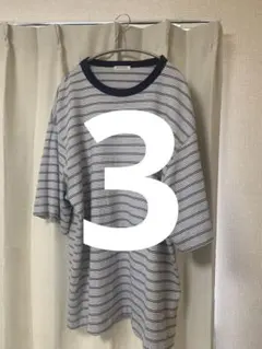MULTI BORDER S/S T-SHIRTS NAVY 3