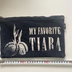 TIARA ブラック　ポーチのサムネイル