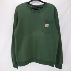 a987 carhartt/カーハート 長袖トレーナー 裏起毛スエット胸ポケット