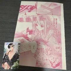 Sho-Comi 黒豹くんは食べちゃいたい 2個セット フォトカ、漫画28話