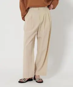 美品✨セルロースブレンド バックゴム ワイドパンツ Lサイズ