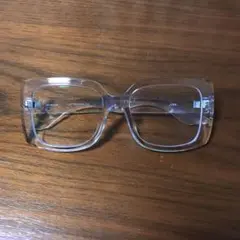 【 JINS ユニセックス 】今は販売されてません！個性的 大型 クリアフレーム