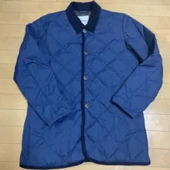 TAION タイオン　ネイビー キルティング ダウンジャケット