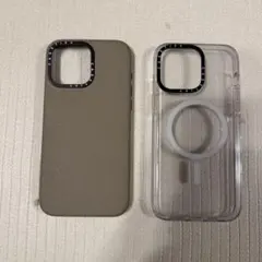 CASETiFY ベージュレザー風ケース　iPhone15promax