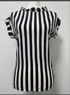 DIESEL ディーゼル Tシャツ ストライプ ボーダー 黒 白 半袖 XS