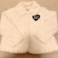 SISTER JENNI ホワイトコート 150 新品同様　ファー　お出掛け