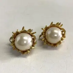 Orena Paris イヤリング ゴールド パール ヴィンテージ レア