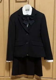 【美品】ドレッサージュ高島屋¥60,000 スーツ4点セットブラック140