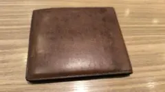 ポールスミス PaulSmith　純札入れ 財布　ダークブラウン レザー