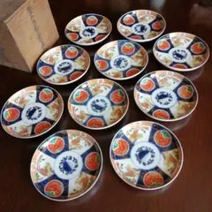 古伊万里　金彩色絵 4寸皿 18枚セット　骨董品　ビンテージ　アンティーク 古伊万里 金彩色絵 4寸皿 18枚セット 骨董品 ビンテージ アンティーク
