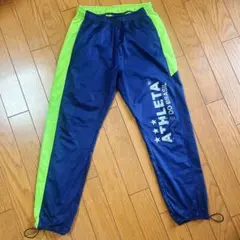 ATHLETA トレーニングパンツ ネイビー/ライムグリーン　140