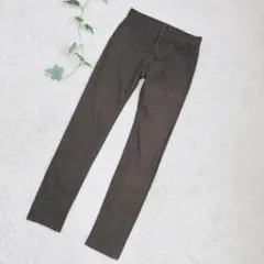 GU　ウルトラストレッチスキニーパンツ　ダークグリーン　М　28