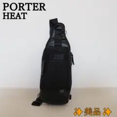 ✨美品✨PORTER HEAT SLING SHOULDER BAG ブラック
