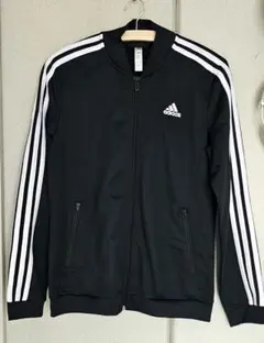 adidas レディース ジャージ ジャケット ブラックのサムネイル