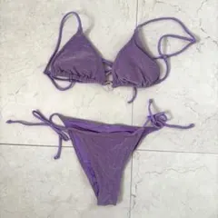 H&M ビキニ パープル ラメ ビキニ XS〜S相当のサムネイル
