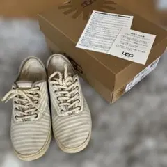 UGG ストライプスニーカー ベージュ