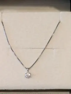 ひと粒天然ダイヤネックレス（0.1ct）のサムネイル
