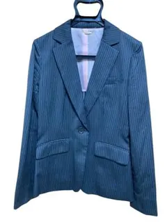 黒 ストライプ セットアップ パンツセット ビジネス 入社式 フォーマル