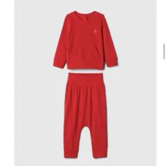babyGAP ソフトスパン スウェット 2点 セットアップ (ベビー) レッド