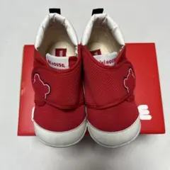 ミキハウス 赤 シューズ