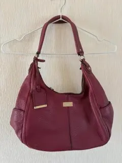 COLE HAAN ショルダーバッグ ボルドー レザー