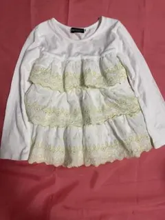 BeBe フリル付き長袖カットソー 110