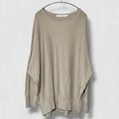 AMERICAN HOLIC 長袖ニット　セーター　ベージュ M ゆったり